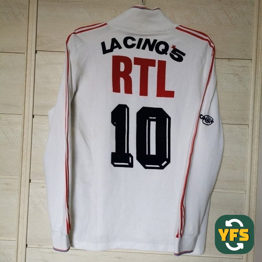 PSG 1988-1989 Home Match Worn Adidas - YourFootballShirt - Photo 1