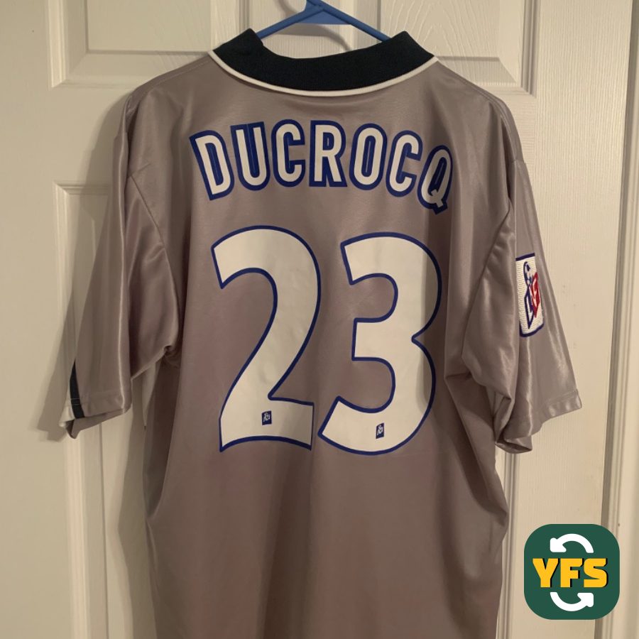 PSG 1999-2000 Away Match Worn Nike Ducrocq - YourFootballShirt - Photo 1