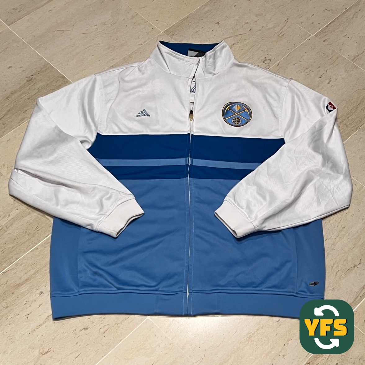 NBA Denver nuggets tracktop jacket adidas excellent condition size large