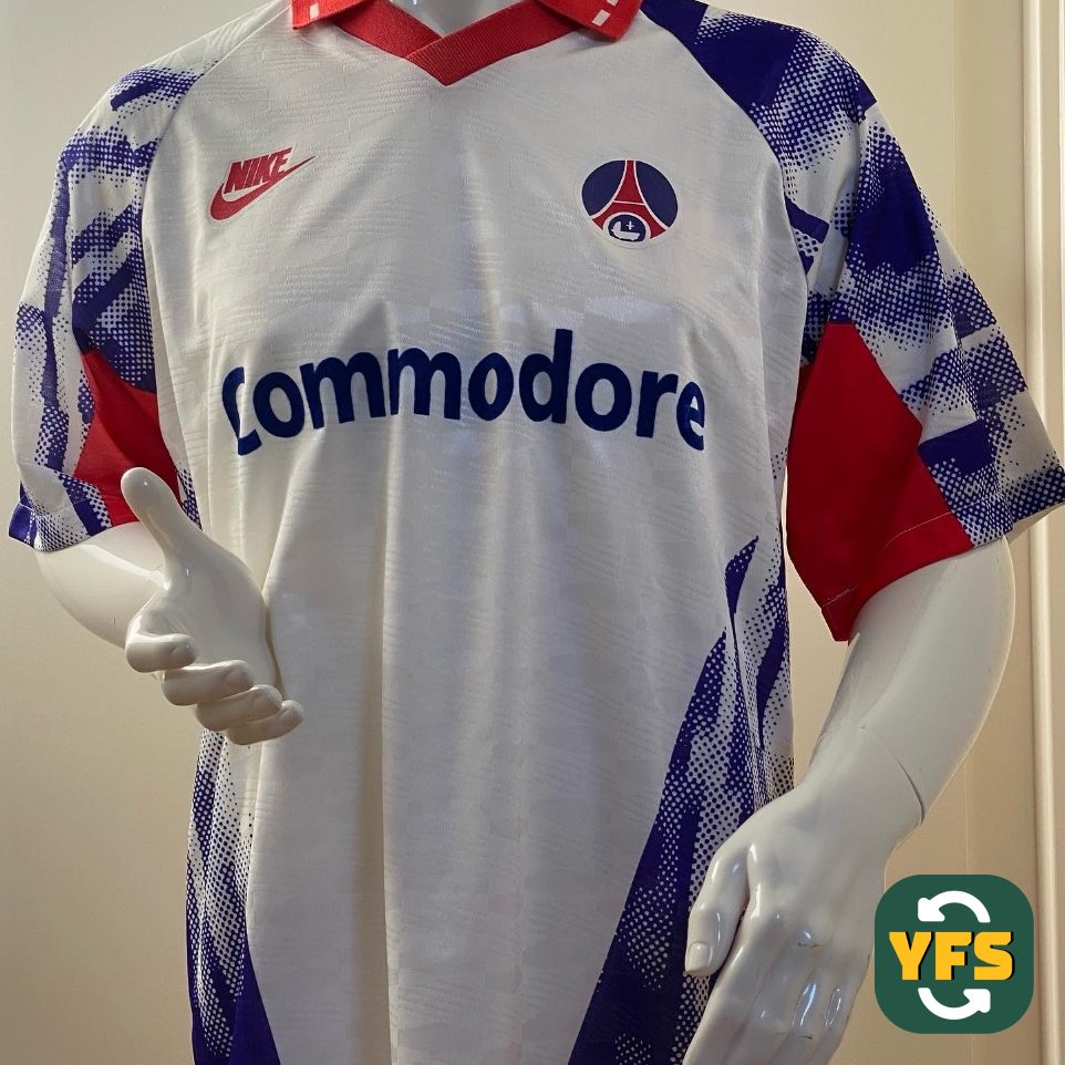 PSG 1992-1993 Home Match Worn Nike - YourFootballShirt - Photo 1