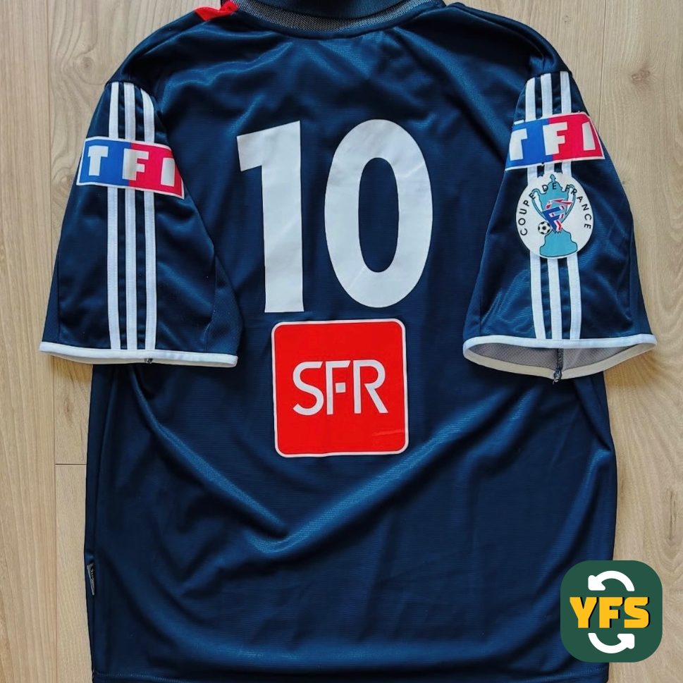 PSG 2002-2003 Home Match Worn Adidas - YourFootballShirt - Photo 1