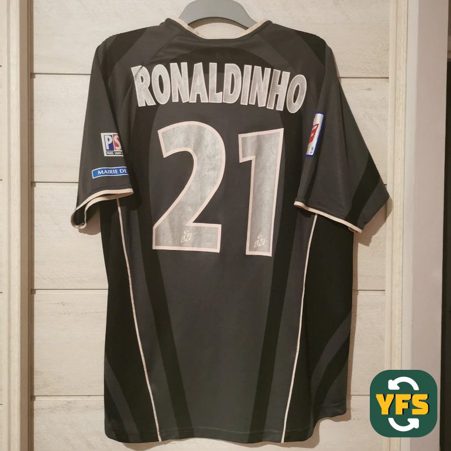 PSG 2001-2002 Third Match Worn Nike - YourFootballShirt - Photo 1