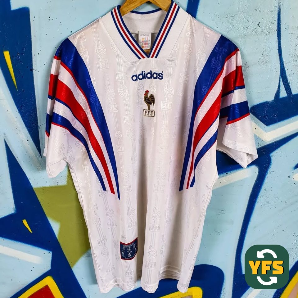 France 1995-1996 Away Store Version Adidas - YourFootballShirt - Photo 1