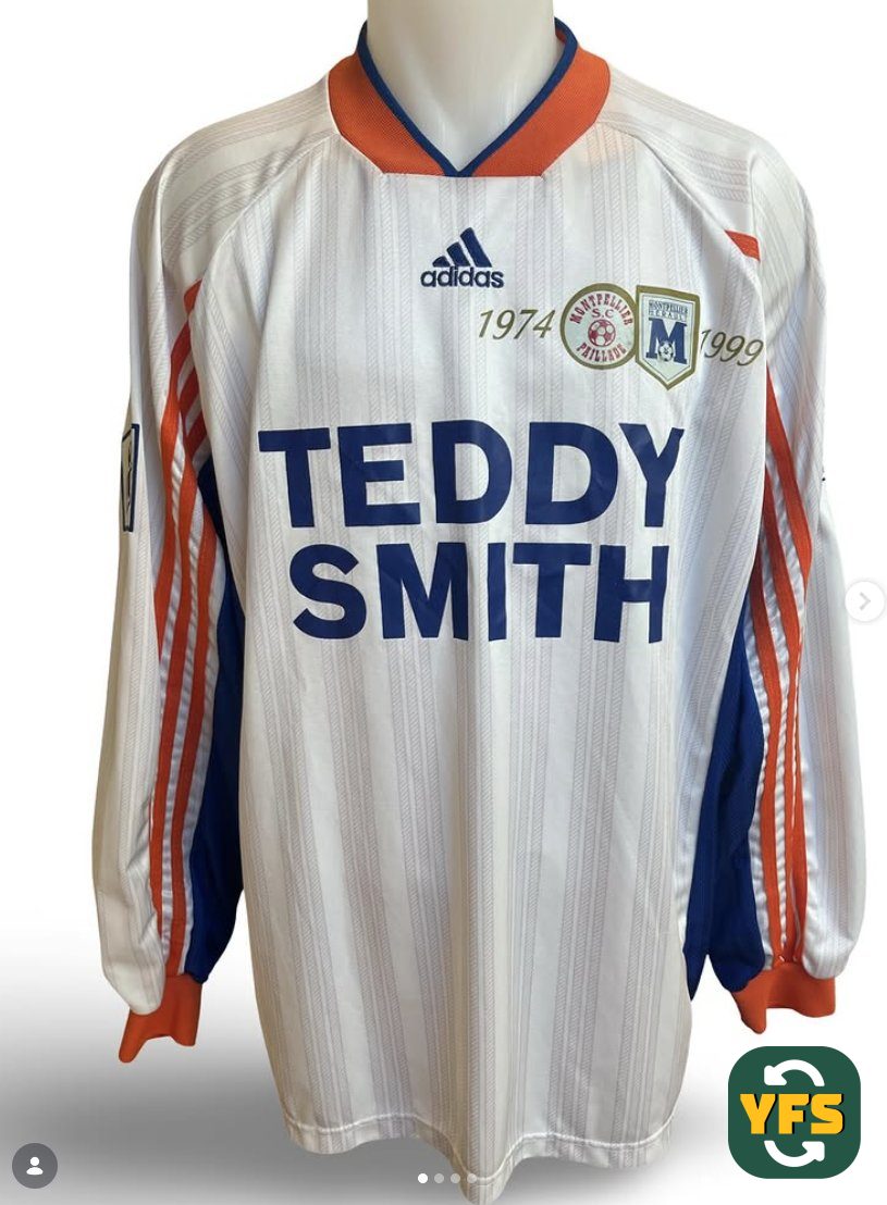 Montpellier HSC 1999-2000 Away Issued Adidas - YourFootballShirt - Photo 1