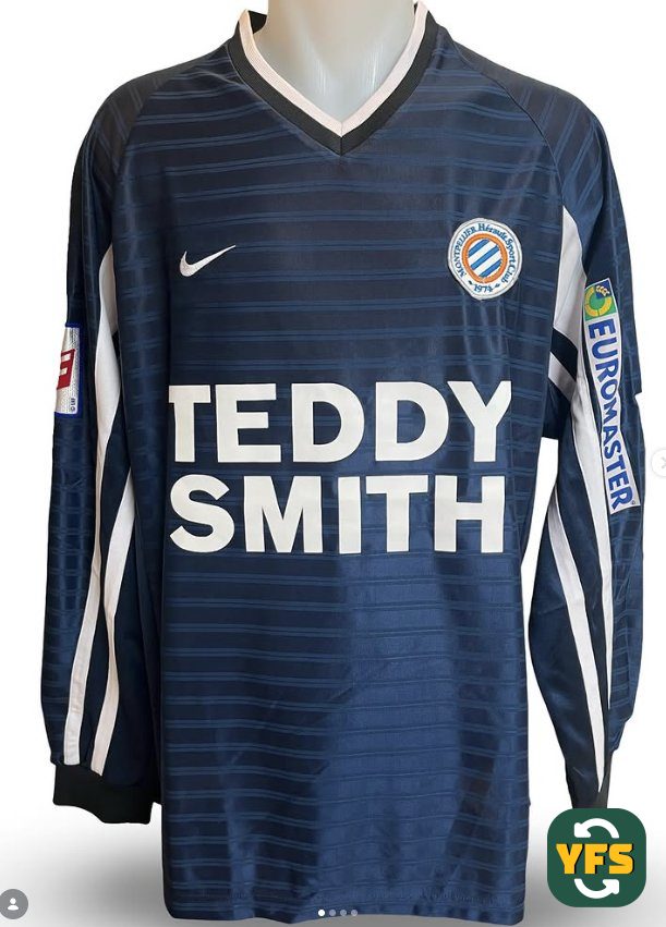 Montpellier HSC 2001-2002 Home Match Worn Nike - YourFootballShirt - Photo 1