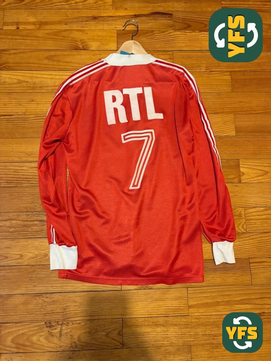 RC Strasbourg 1987-1988 Away Match Worn Adidas - YourFootballShirt - Photo 1