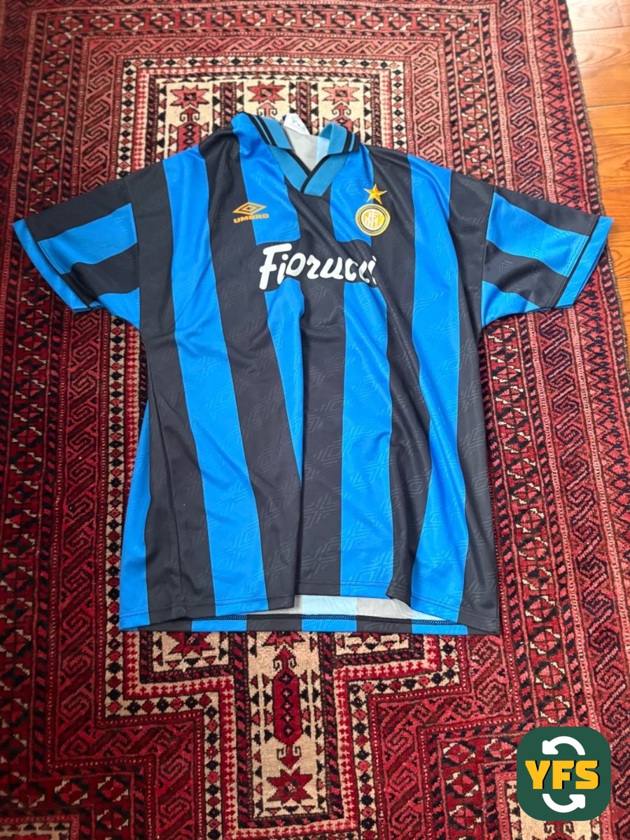 Inter Milan 1994-1995 Home Store Version Umbro - YourFootballShirt - Photo 1