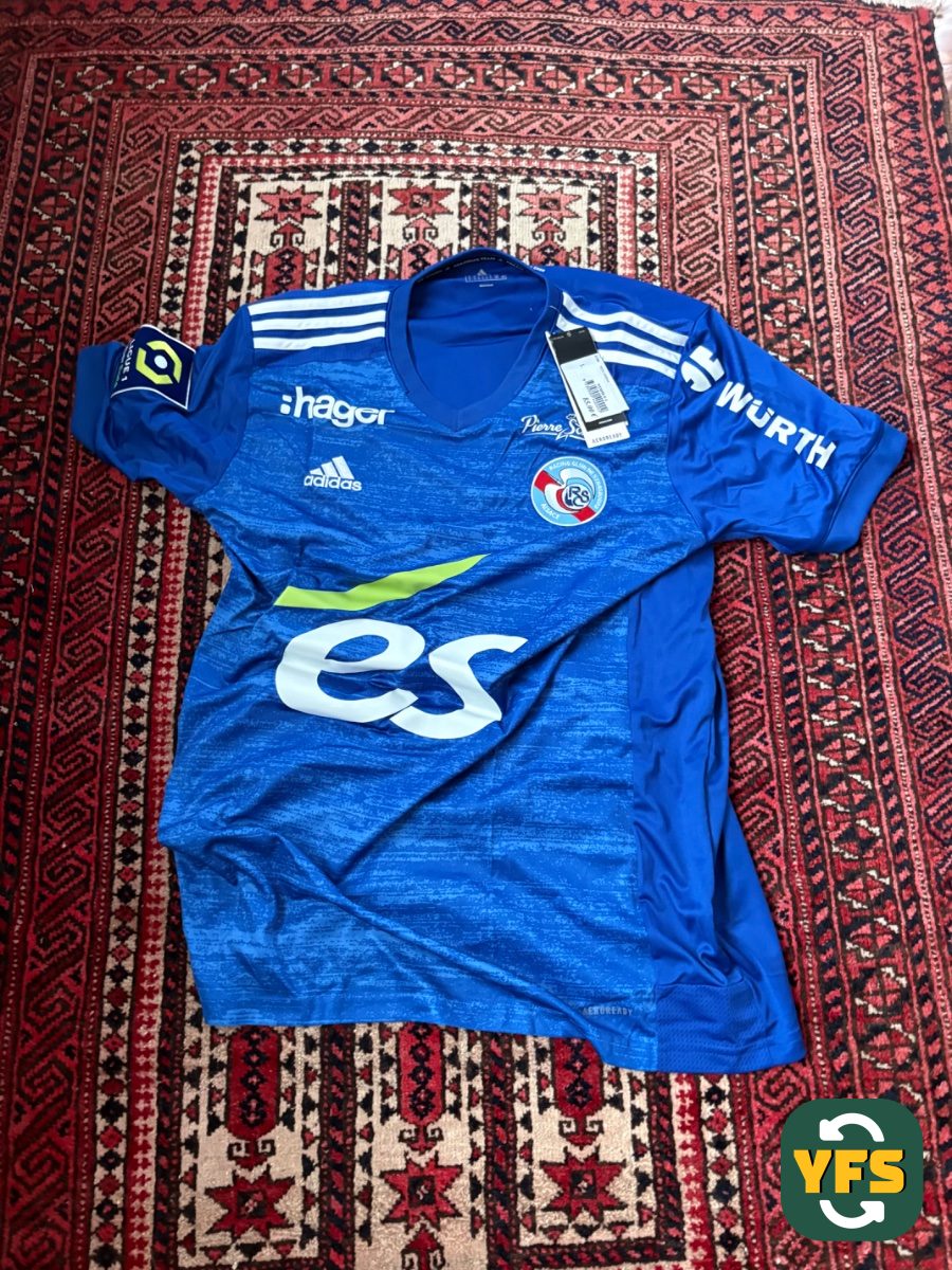 RC Strasbourg 2020-2021 Home Store Version Adidas - YourFootballShirt - Photo 1