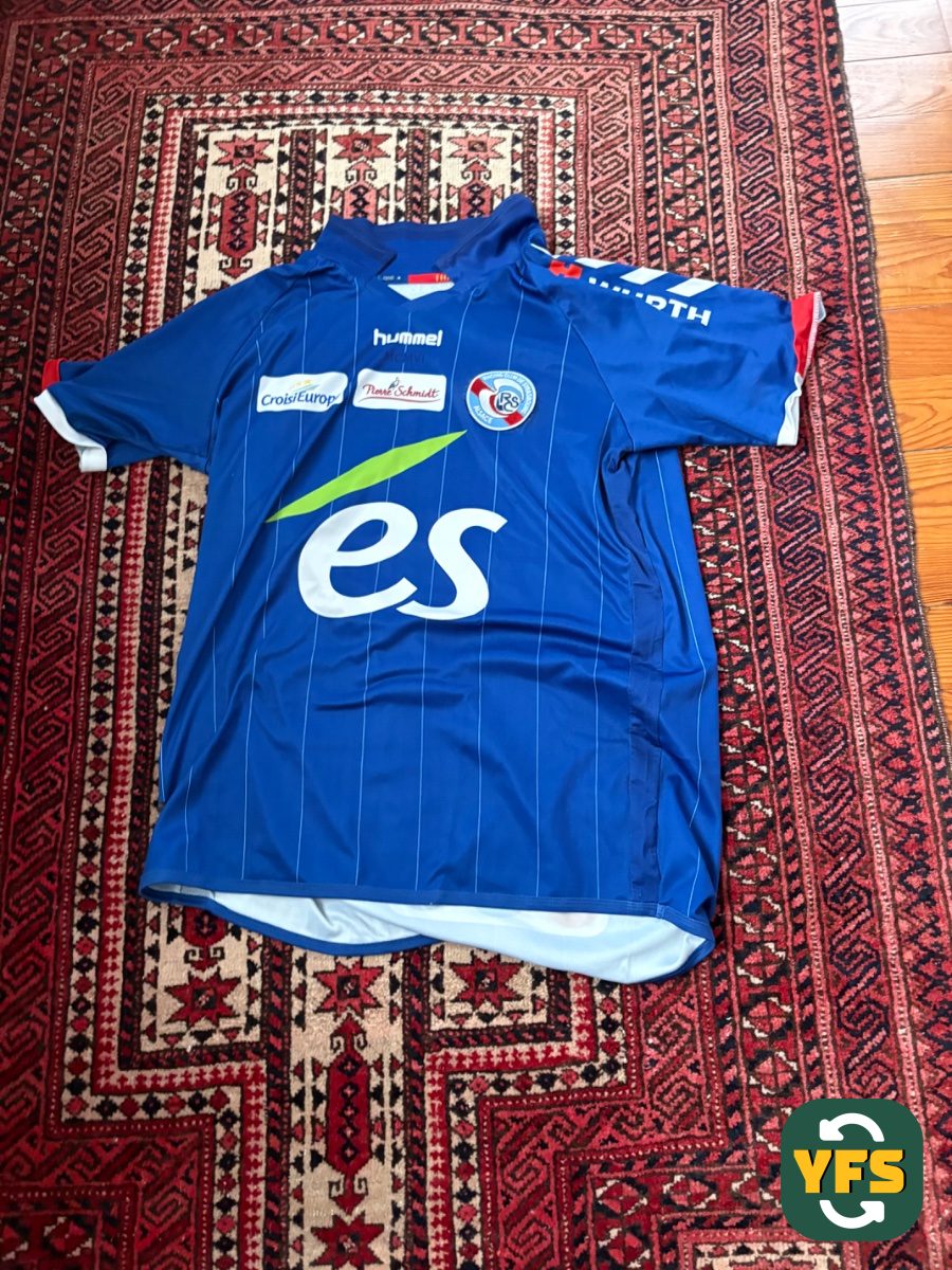 RC Strasbourg 2017-2018 Home Store Version Hummel - YourFootballShirt