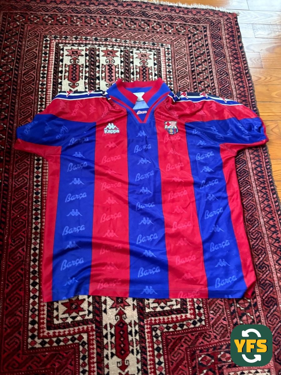 FC Barcelona 1995-1996 Home Store Version Kappa - YourFootballShirt - Photo 1