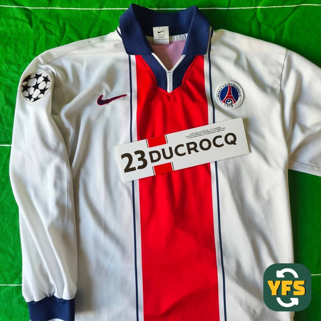 PSG 1997-1998 Away Issued Nike - YourFootballShirt - Photo 1