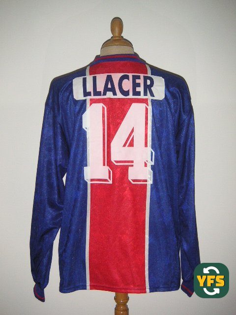 PSG 1995-1996 Home Match Worn Nike - YourFootballShirt - Photo 1