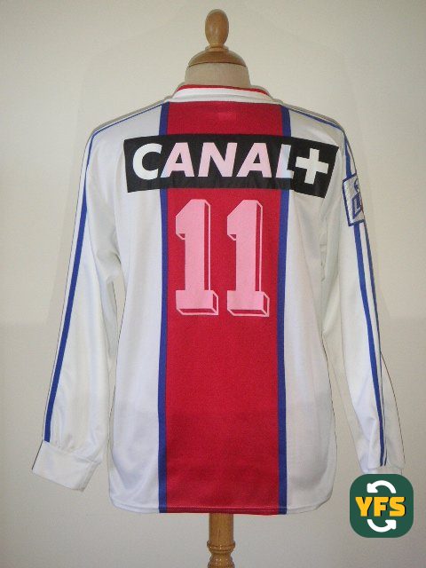 PSG 1994-1995 Home Match Worn Adidas - YourFootballShirt - Photo 1
