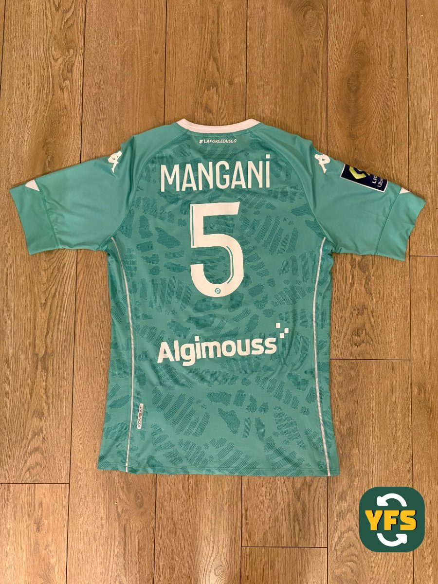 Angers 2020-2021 Away Match Worn Kappa - YourFootballShirt - Photo 1