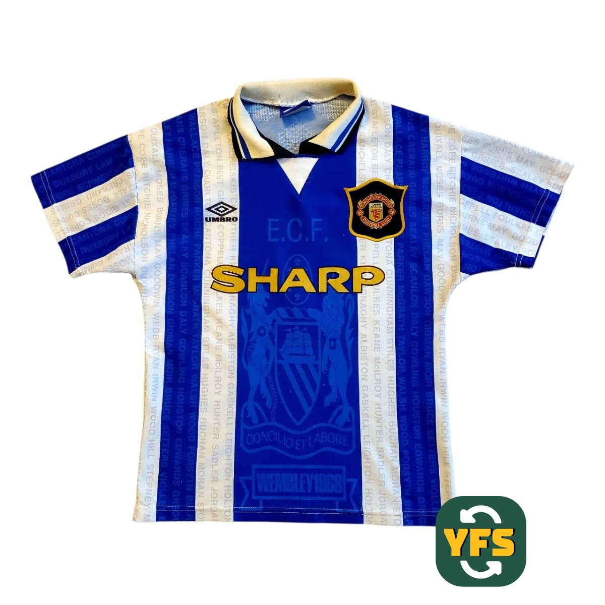 Manchester United 1994-1995 Third Store Version Umbro - YourFootballShirt - Photo 1