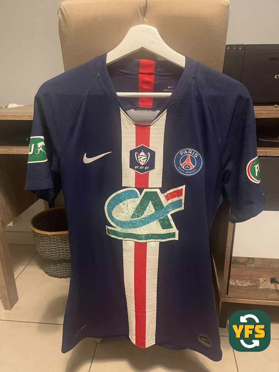 PSG 2019-2020 Home Match Worn Nike - YourFootballShirt - Photo 1