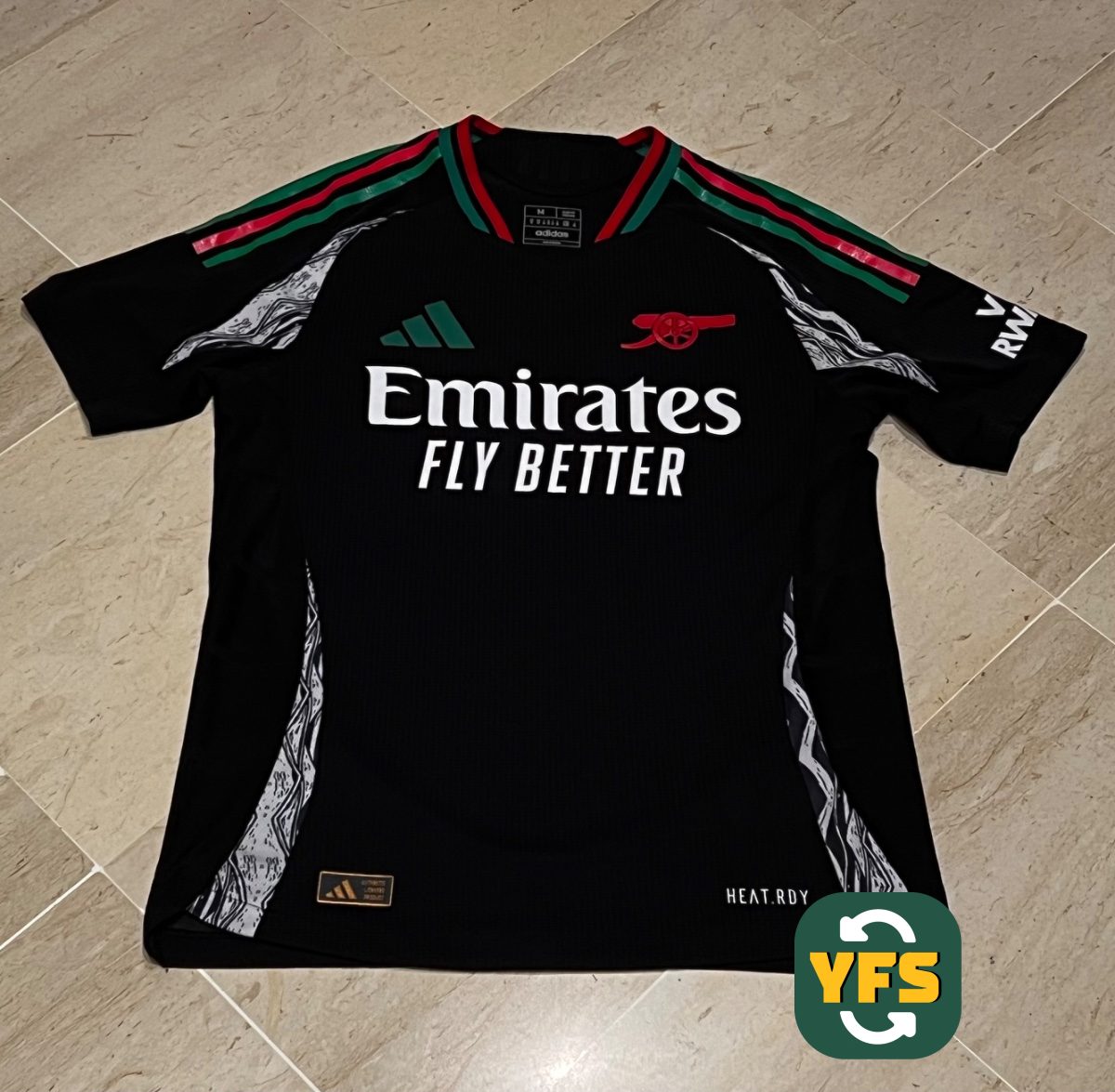 Arsenal 2024-2025 Away Pro Version Adidas - YourFootballShirt - Photo 1