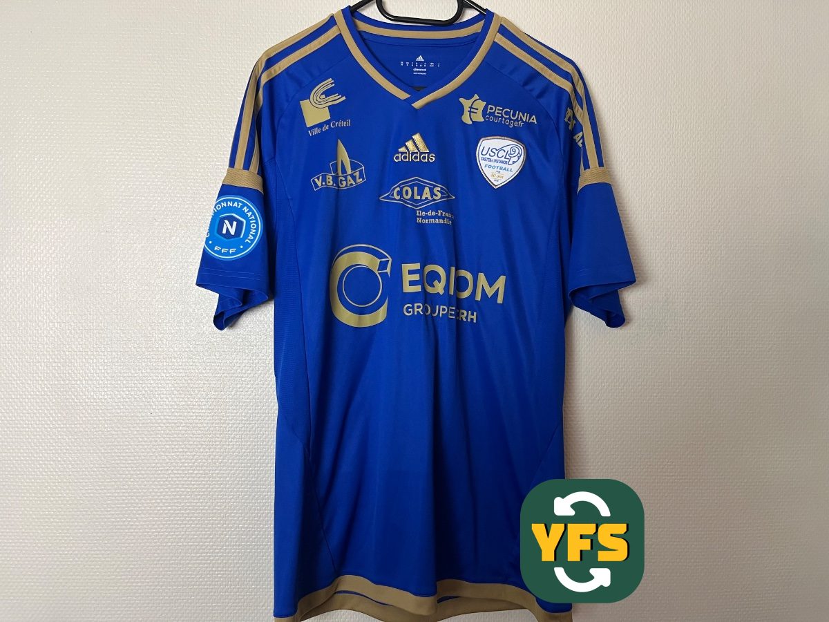 US Créteil 2016-2017 Away Issued Adidas - YourFootballShirt - Photo 1