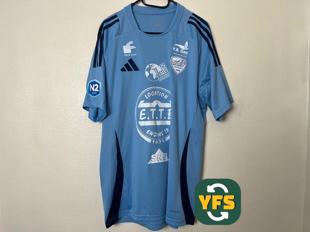 US Créteil 2024-2025 Away Issued Adidas - YourFootballShirt - Photo 1