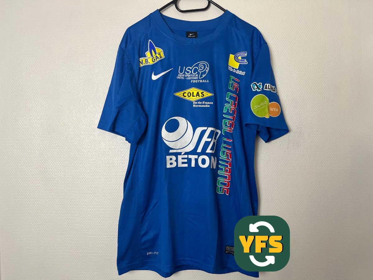 US Créteil 2013-2014 Home Issued Nike - YourFootballShirt - Photo 1