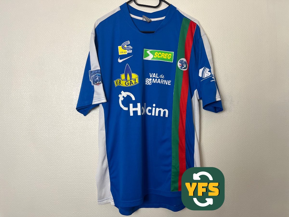 US Créteil 2008-2009 Home Match Worn Nike - YourFootballShirt - Photo 1
