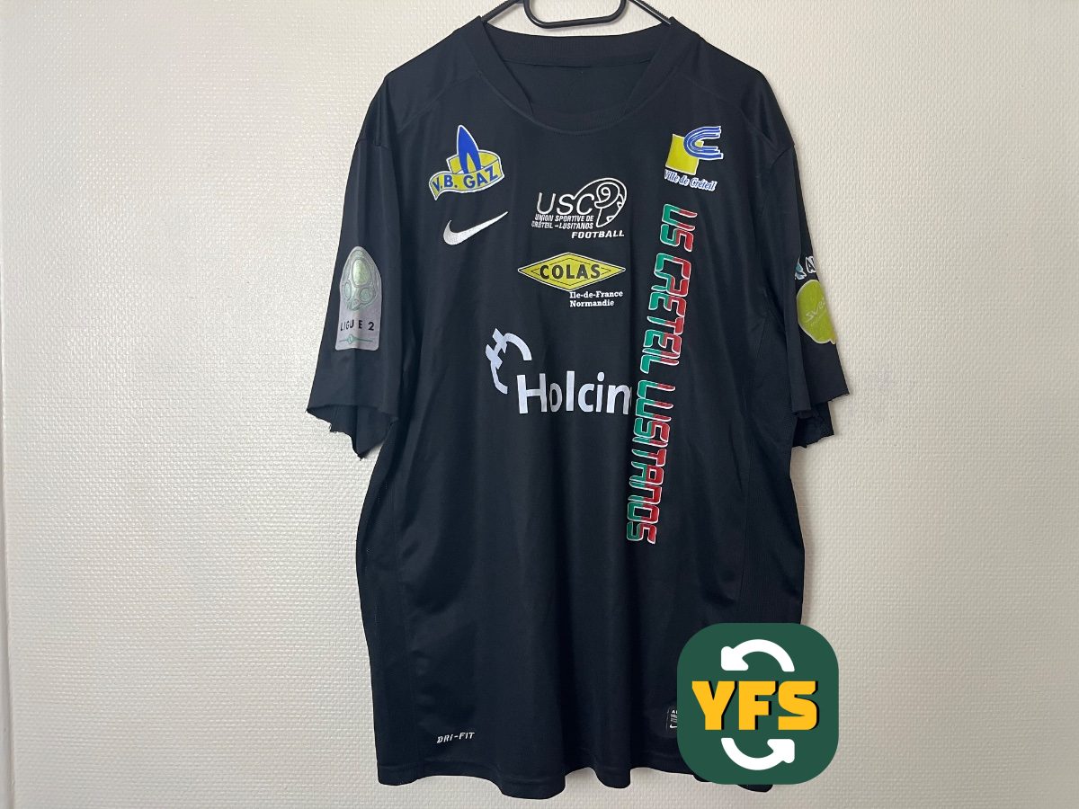 US Créteil 2013-2014 Goalkeeper Match Worn Nike - YourFootballShirt - Photo 1