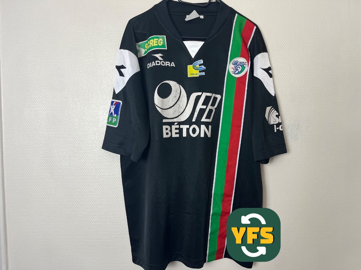 US Créteil 2004-2005 Third Match Worn Diadora - YourFootballShirt - Photo 1