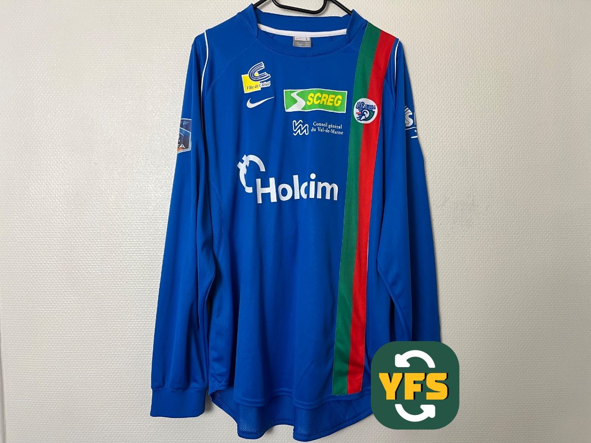 US Créteil 2007-2008 Home Match Worn Nike - YourFootballShirt - Photo 1