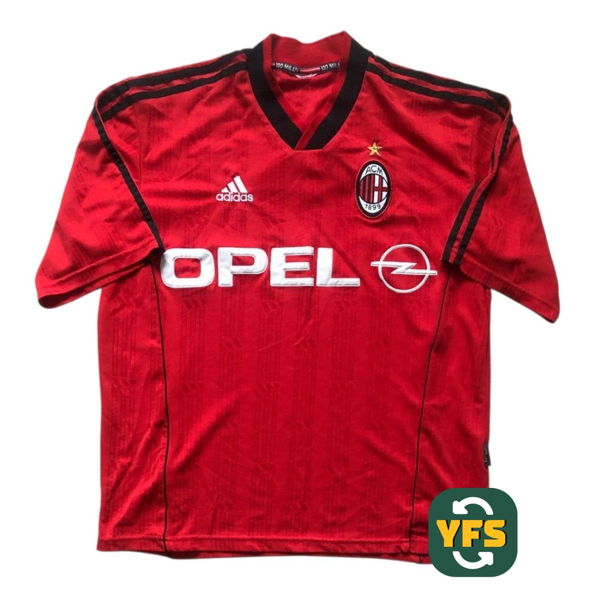 Milan AC 1999-2000 Training Store Version Adidas - YourFootballShirt - Photo 1