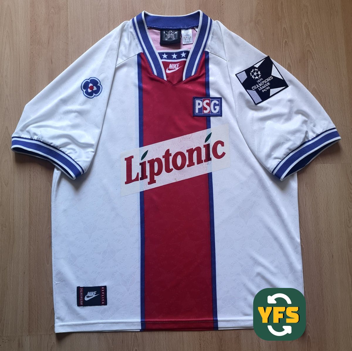 PSG 1994-1995 Away Store Version Nike - YourFootballShirt - Photo 1