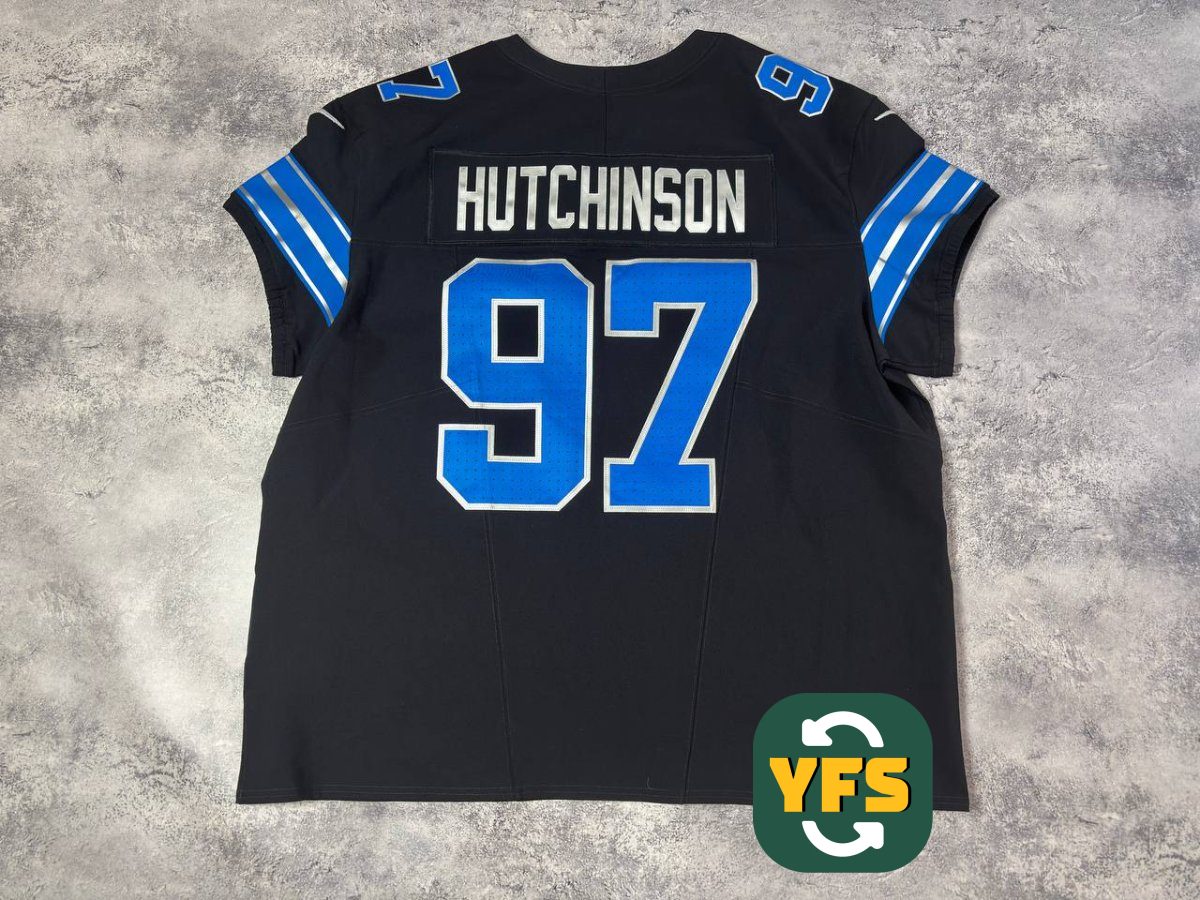 Detroit Lions 2022-2023 Home Match Worn Nike - YourFootballShirt - Photo 1