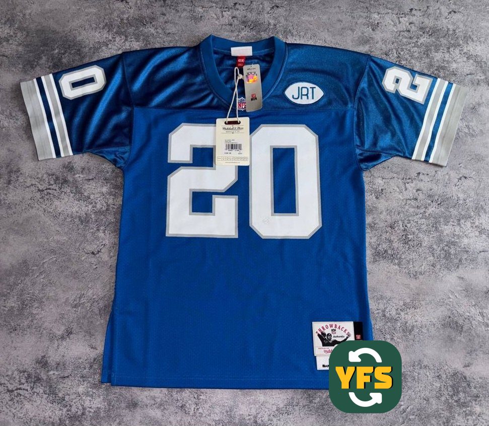 Detroit Lions 1990-1991 Home Pro Version Mitchell&Ness - YourFootballShirt - Photo 1