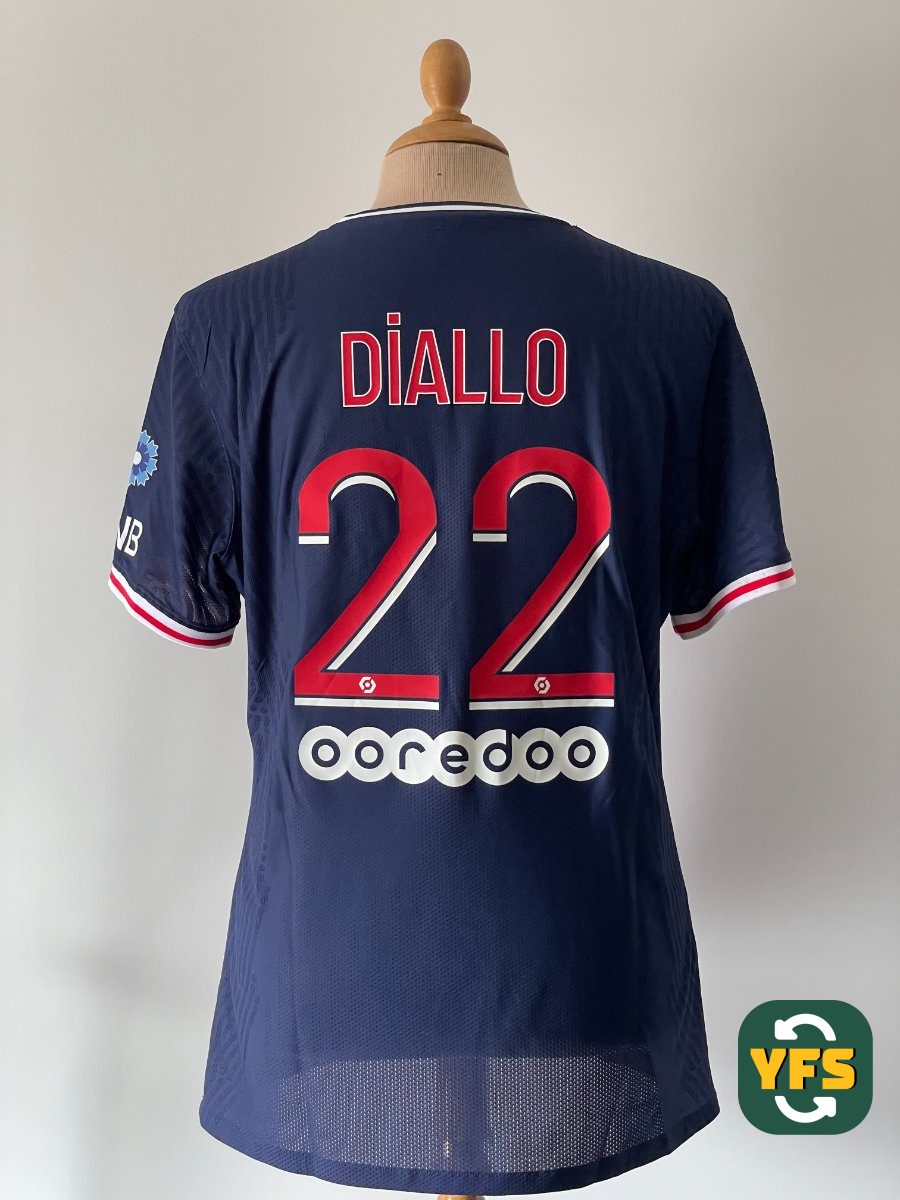 PSG 2020-2021 Home Match Worn Nike - YourFootballShirt - Photo 1