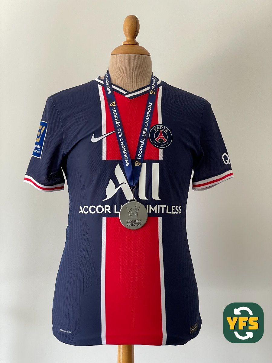 PSG 2020-2021 Home Match Worn Nike - YourFootballShirt - Photo 1