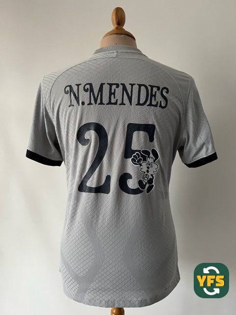 PSG 2022-2023 Away Match Worn Nike - YourFootballShirt - Photo 1