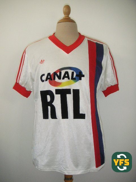 PSG 1987-1988 Home Match Worn Adidas - YourFootballShirt - Photo 1