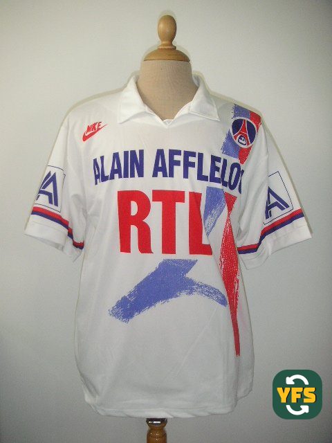 PSG 1990-1991 Home Match Worn Nike - YourFootballShirt - Photo 1