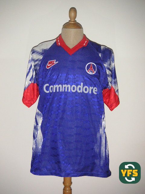 PSG 1992-1993 Away Match Worn Nike - YourFootballShirt - Photo 1