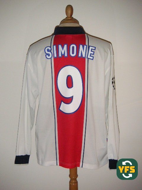 PSG 1997-1998 Away Match Worn Nike - YourFootballShirt - Photo 1