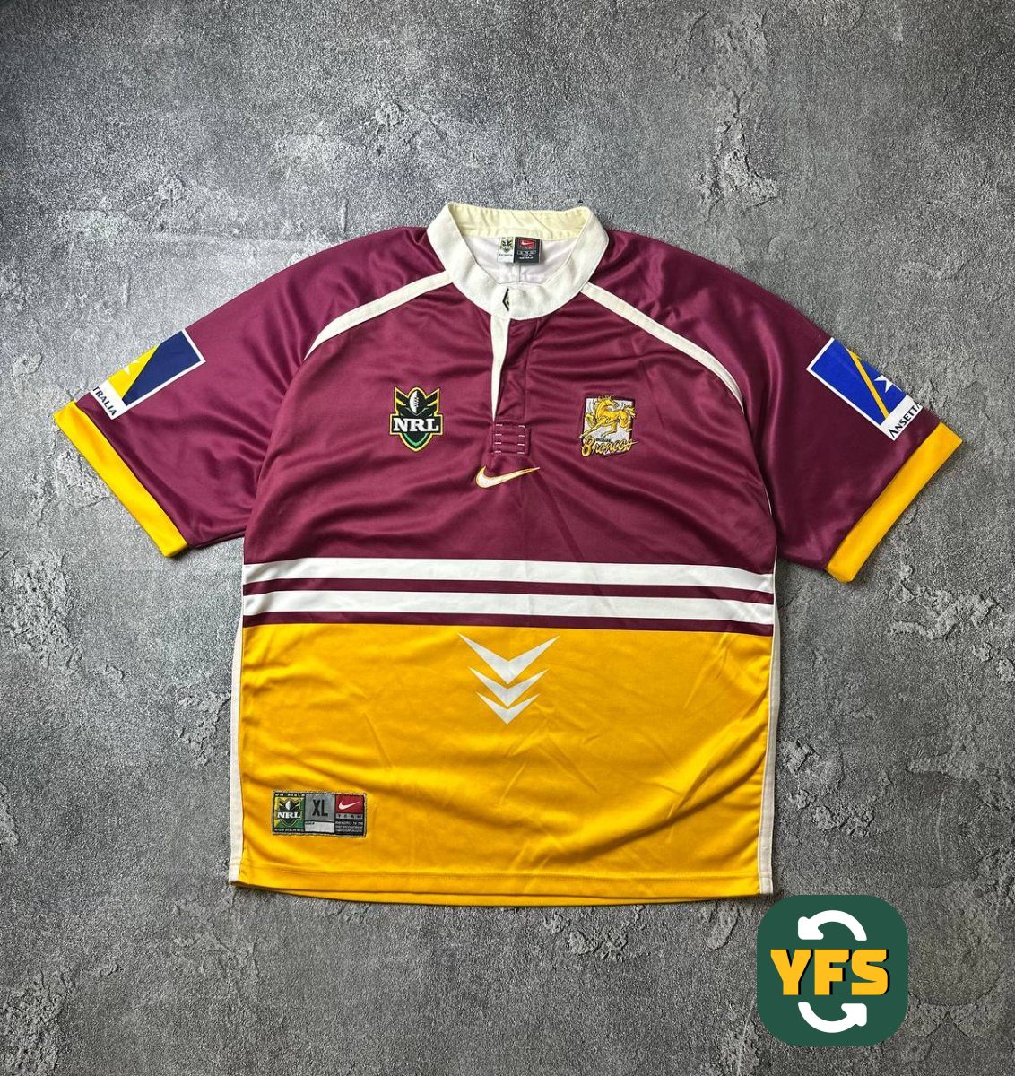 Brisbane Broncos 1999-2000 Home Store Version Nike - YourFootballShirt - Photo 1
