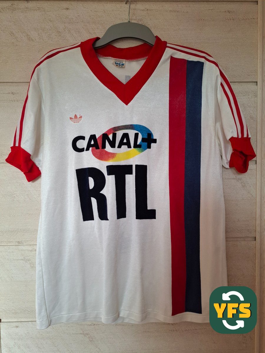 PSG 1987-1988 Special edition Match Worn Adidas - YourFootballShirt - Photo 1