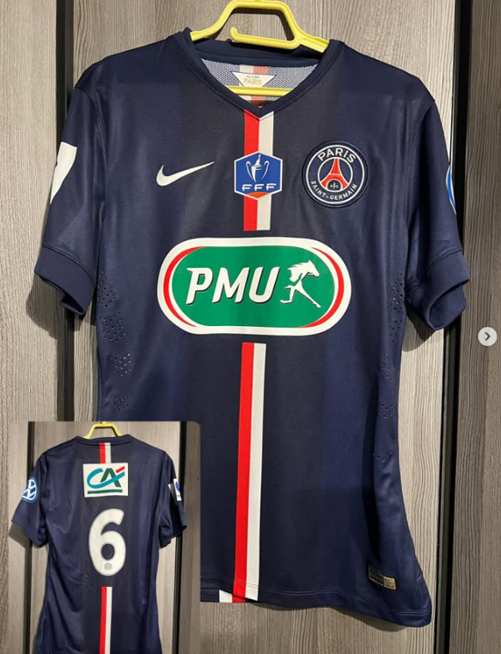 PSG 2014-2015 Home Match Worn Nike - YourFootballShirt - Photo 1