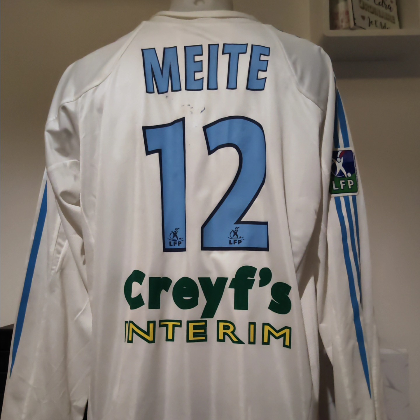 Olympique Marseille 2004-2005 Home Match Worn Adidas - YourFootballShirt - Photo 1