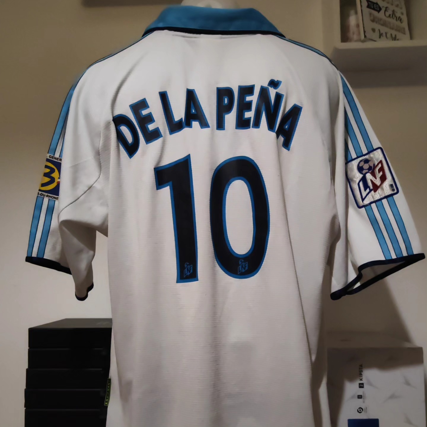 Olympique Marseille 1999-2000 Home Match Worn Adidas - YourFootballShirt - Photo 1