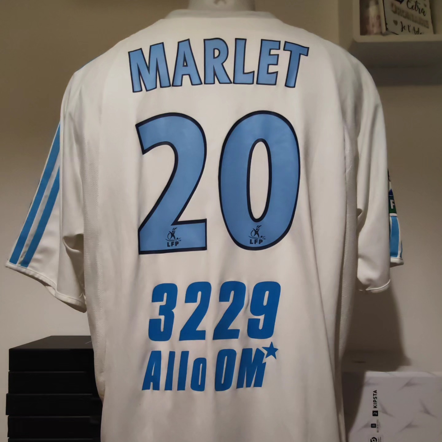 Olympique Marseille 2003-2004 Home Match Worn Adidas - YourFootballShirt - Photo 1