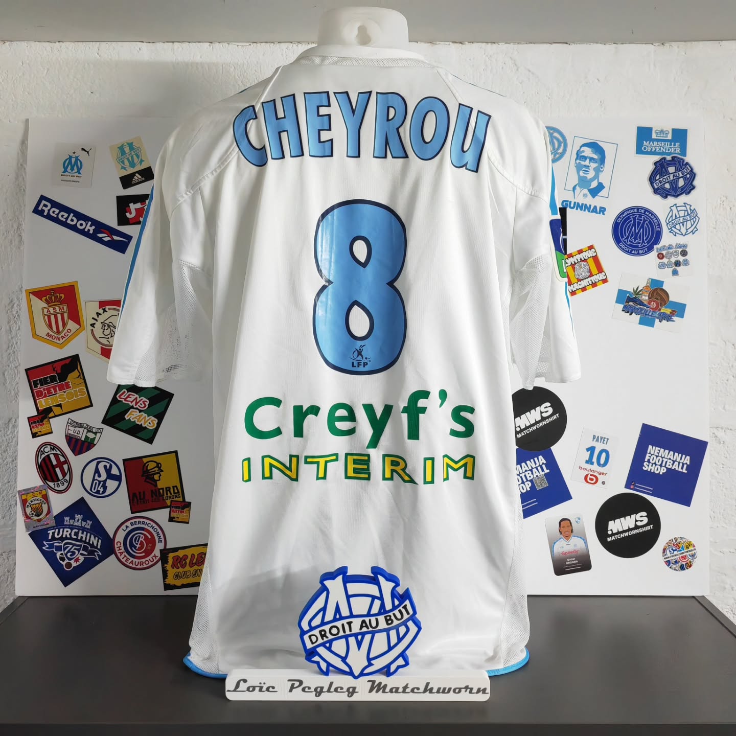 Olympique Marseille 2004-2005 Home Match Worn Adidas - YourFootballShirt - Photo 1