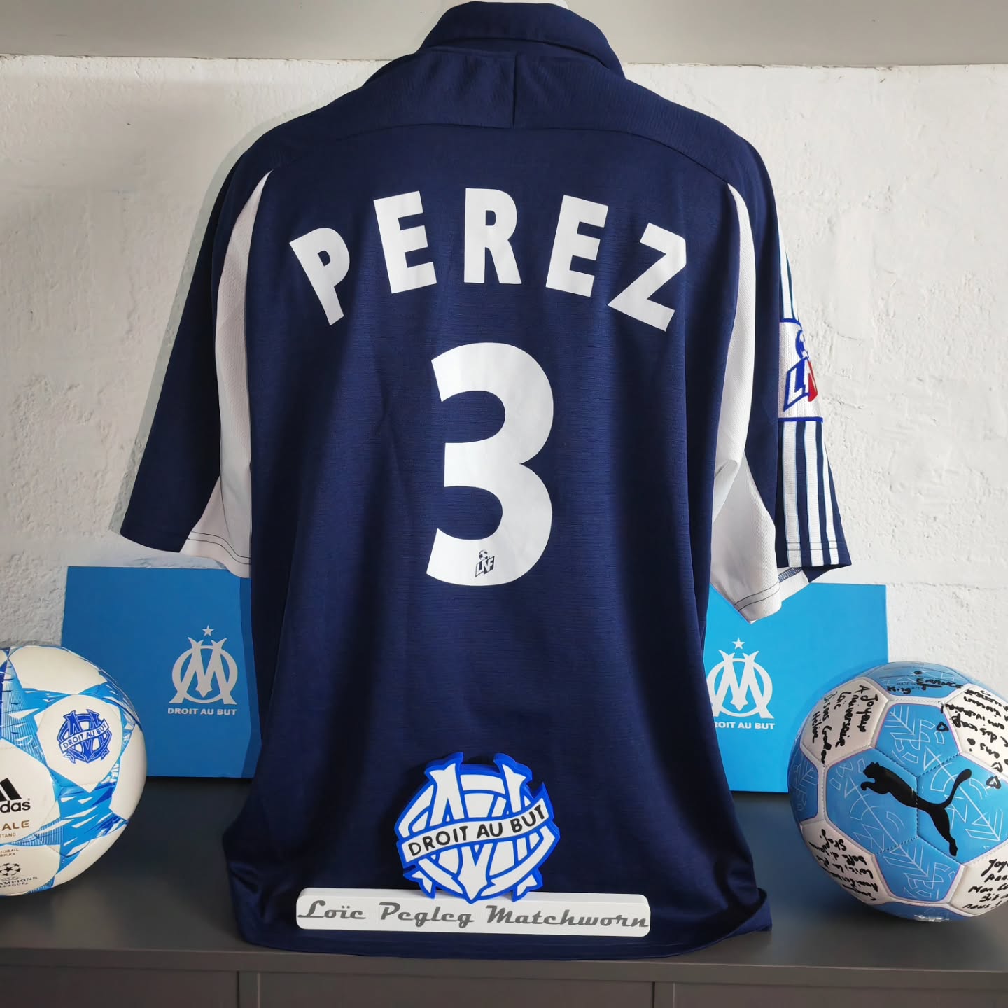 Olympique Marseille 1999-2000 Away Match Worn Adidas - YourFootballShirt - Photo 1