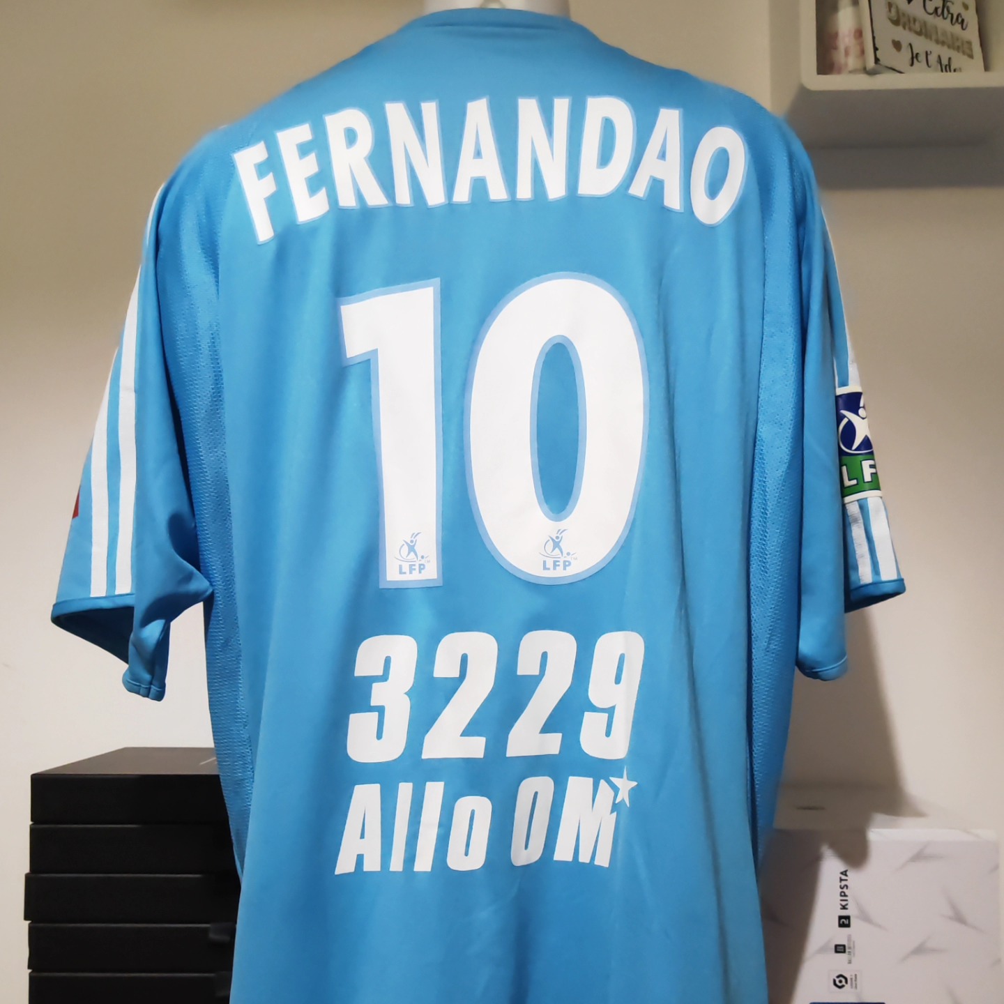 Olympique Marseille 2003-2004 Away Match Worn Adidas - YourFootballShirt - Photo 1