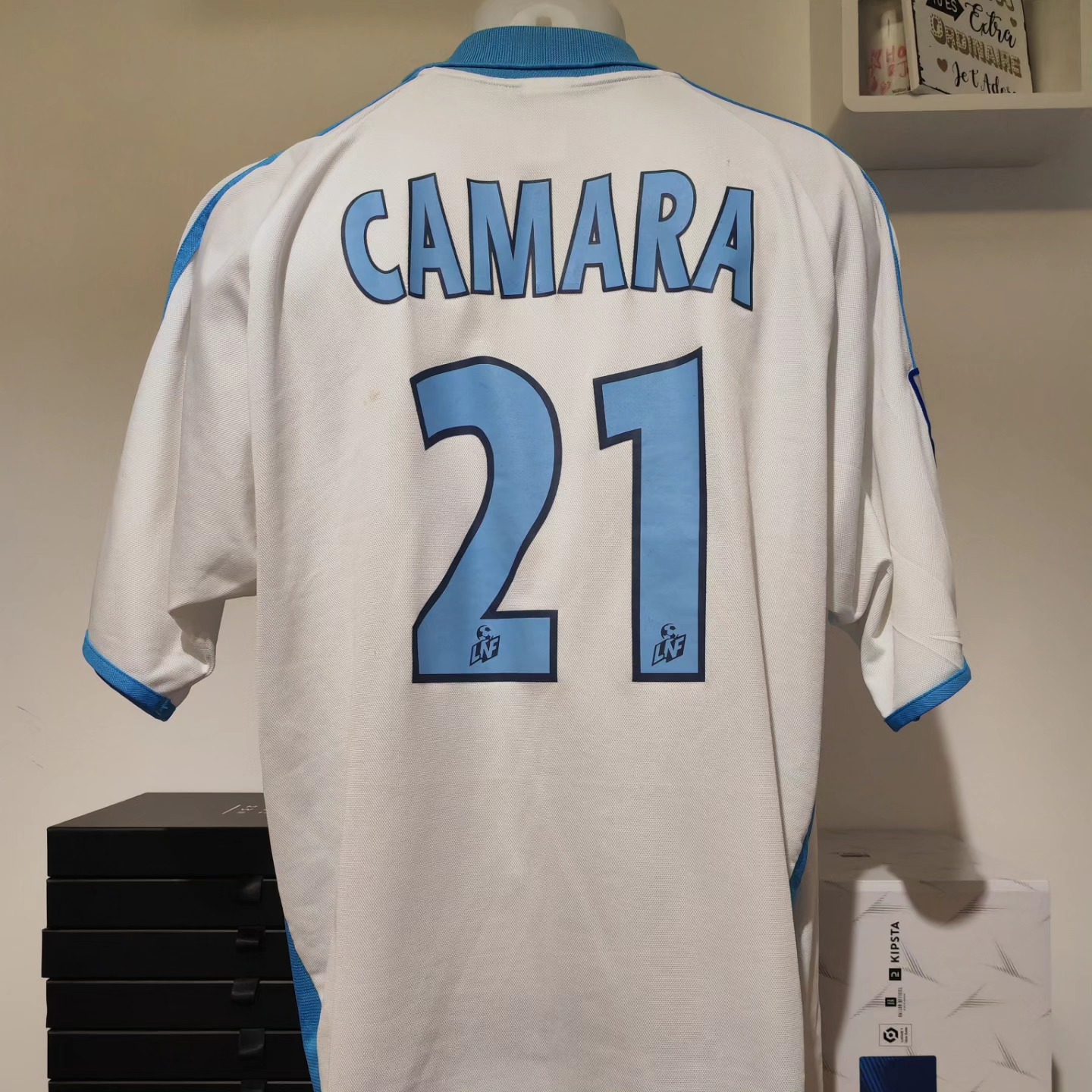 Olympique Marseille 2001-2002 Home Match Worn Adidas - YourFootballShirt - Photo 1