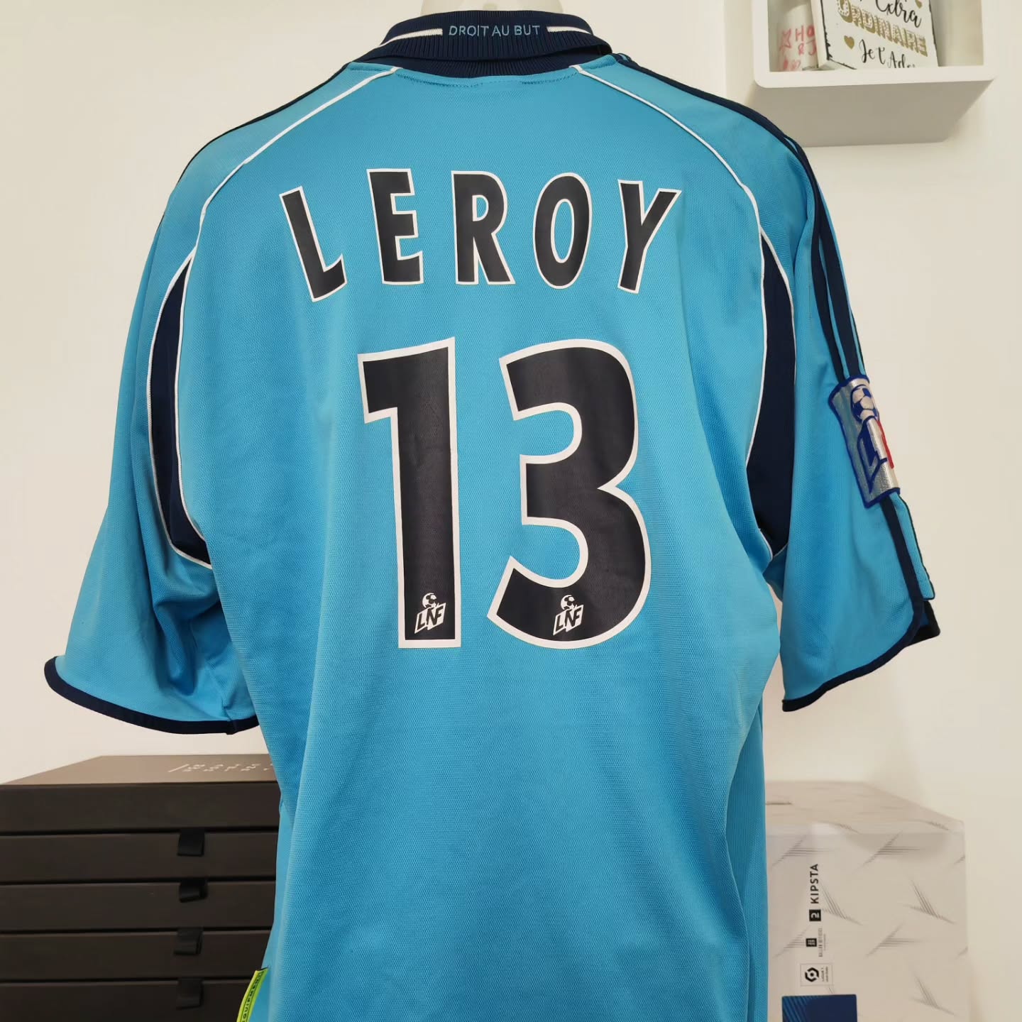 Olympique Marseille 2000-2001 Away Match Worn Adidas - YourFootballShirt - Photo 1